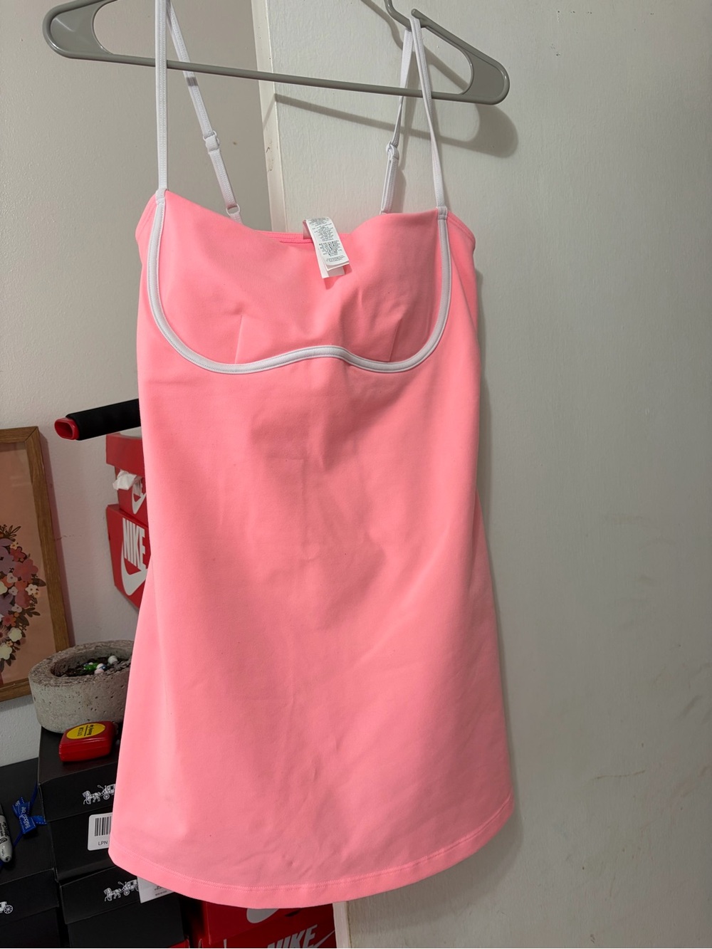 ALO Yoga Streamlined Dress Neon Bubblegum Pink Medium